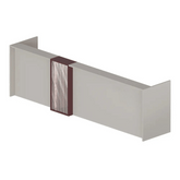 Limpid Modern Wooden Reception Counter Desk with LED Lightbox